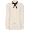 GUCCI Embellished silk blouse - Koszule - długie - 