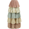 GUCCI  Floral-print tiered cotton maxi s - Skirts - 