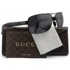 GUCCI GG2234/S Polarized Sunglasses Matte Black w/Crystal Grey (0COY) 2234/S COY 3H 63mm Authentic - Eyewear - $315.00 