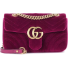 GUCCI GG Marmont Mini velvet shoulder ba - Hand bag - 