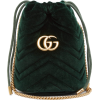 GUCCI  GG Marmont mini quilted velvet cr - Hand bag - 