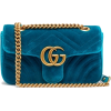 GUCCI GG Marmont mini quilted-velvet cro - Clutch bags - 