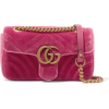 GUCCI GG Marmont mini quilted velvet sho - Сумочки - 
