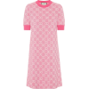 GUCCI GG wool and cotton piqué minidress - sukienki - 