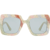 GUCCI Glitter-stripe square - Óculos de sol - 