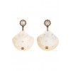 GUCCI Gold-tone, pearl and crystal earri - Aretes - 558.00€ 