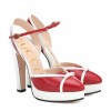 GUCCI Leather platform pumps - Классическая обувь - 