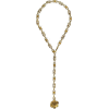 GUCCI Metal necklace with floral detail - Ожерелья - 
