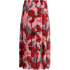 GUCCI  Poppy-print pleated silk crepe de - Skirts - 