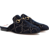 GUCCI Princetown velvet slippers - フラットシューズ - 499.00€  ~ ¥65,389
