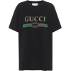 GUCCI Printed cotton T-shirt - Майки - короткие - 