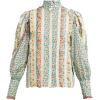 GUCCI  Ruffled floral-print cotton blous - Рубашки - длинные - 