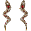 GUCCI Snake earrings with crystals - Naušnice - 