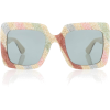 GUCCI Square-frame glitter sunglasses - Sunglasses - 