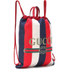 GUCCI Striped drawstring backpack - Plecaki - 