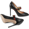 GUCCI Sylvie leather mid-heel pumps 590 - Klassische Schuhe - 