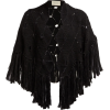 GUCCI  Tasselled crochet wool cape - Jacket - coats - 