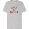 GUCCI T-shirt brodé en coton - Camisola - curta - 