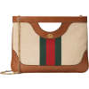 GUCCI Vintage Canvas Shoulder Bag - Kleine Taschen - 