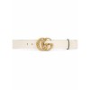 GUCCI White Leather Belt With Double G B - Belt - 