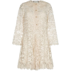 GUCCI collared lace silk mini dress - Obleke - 