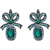 GUCCI crystal embellished bow earrings 5 - 耳环 - 