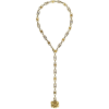 GUCCI floral pendant GG chain necklac - Necklaces - 
