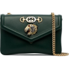 GUCCI green Rajah leather crossbody bag - Torbice - 