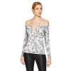 GUESS Women's Long Sleeve Taylor Strapy Off Shoulder Top - 半袖衫/女式衬衫 - $25.79  ~ ¥172.80