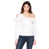 GUESS Women's Long Sleeve Winslow One Shoulder Top - Camicie (corte) - $45.51  ~ 39.09€