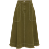 Gabardine Midi Skirt - Suknje - 
