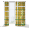 Gamboge Sycamore Snowflakes Window Curta - Furniture - $79.99 