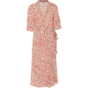 Ganni Printed Crepe Midi Wrap Dress - Kleider - 