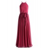 Gardenwed Flowy Halter Long Bridesmaid Dresses Simple Boho Dress Beach Dress - Платья - $189.99  ~ 163.18€