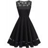 Gardenwed Women's A-Line Sleeveless Vintage Cocktail Dress Summer Dress with Floral Lace - Obleke - $60.00  ~ 51.53€