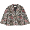 Geometric floral jacquard cape - Jacket - coats - 