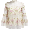 Giambattista Valli Floral-print silk-chi - Long sleeves shirts - 