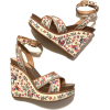 Gianni Bini Lusia Embroidered Wedges - Sandals - 