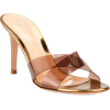 Gianvito Rossi Metallic Plexi Crisscross - Сандали - 