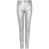 Gigi Hadid stuns in skintight silver - Capri hlače - 