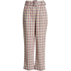 Gingham Check Belted Trousers ENGLISH FA - Spodnie Capri - 