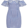 Gingham Frill Bodycon Dress - Vestidos - 