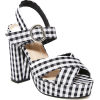 Gingham Platform Heels - Klassische Schuhe - 