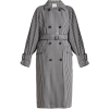Gingham Trench Coat - TIBI - Jacket - coats - 