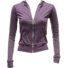 Girls Purple Cotton Slub Zipper Hoodie Light Weight Jacket - Jacket - coats - $17.50 