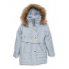 Girls 4-6x Quilted Puffer Jacket with Belt - Jacket - coats - $19.99 