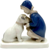 Girl with a Dog, Bing & Grondahl, 1950s - Przedmioty - 