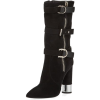 Giuseppe Zanotti Tall Suede Buckle Boots - Stiefel - 