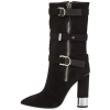 Giuseppe Zanotti Tall Suede Buckle Boots - Buty wysokie - 