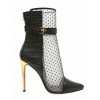 Glamour gold heel boots - Škornji - 